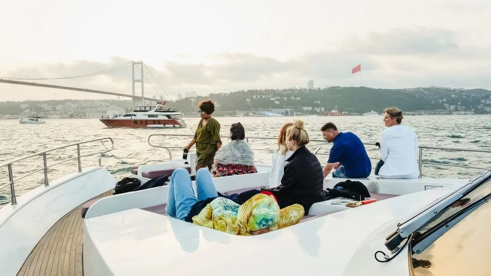 Luxury Bosphorus Sunset Cruise with Drinks &amp; Snacks - Image 1